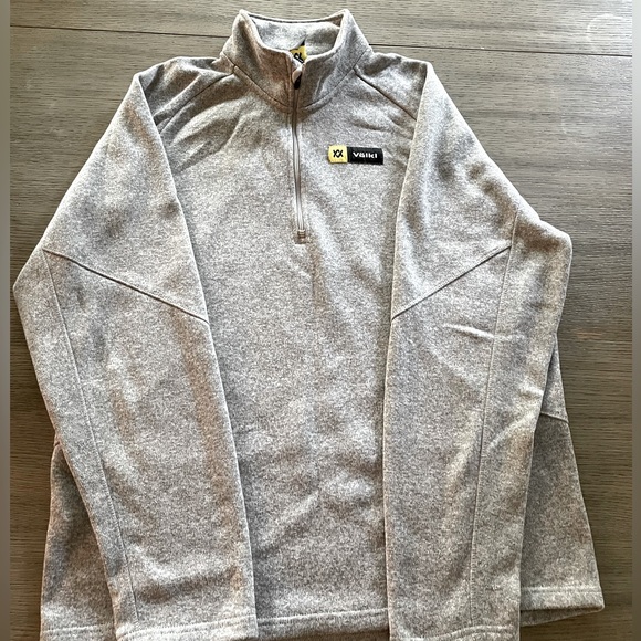 VÖLKL PERFORMANCE 1/4 zip fleece- xl/tg heather grey - Picture 1 of 3
